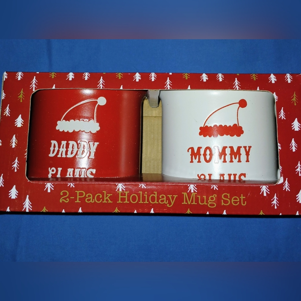 Daddy Claus / Mommy Claus ⭐ 2 Mug Gift SET⭐ by Cookie and Co.